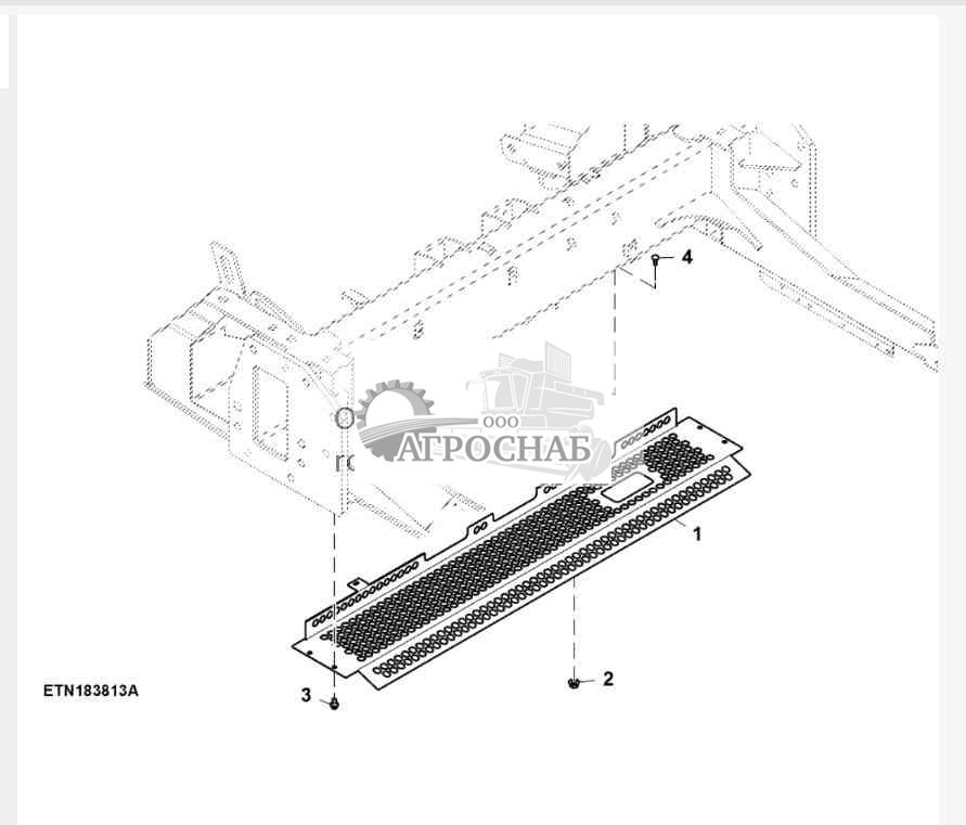 Front Axle Bottom Cover, Level Land 